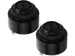 2 Sfm380 12v/24v Zumbador Electrónico De Alarma Sonora De Plástico De Funcionamiento Continuo