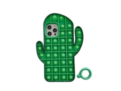 Pionero De Trampa De Ratones De Silicona Empujar Burbuja Sensorial Descompresión Cactus Mano Cartoon