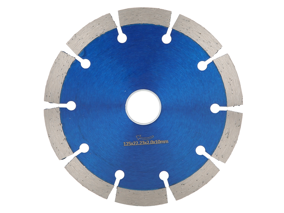 Disco de serra circular diamantado para esmerilhadeira angular, disco de corte para mármore e concreto de 125 mm