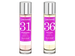 Set de 2 perfumes Caravan para mujer Nº36 y Nº 31 COLONIAS Y PERFUMES MULTIMARCA
