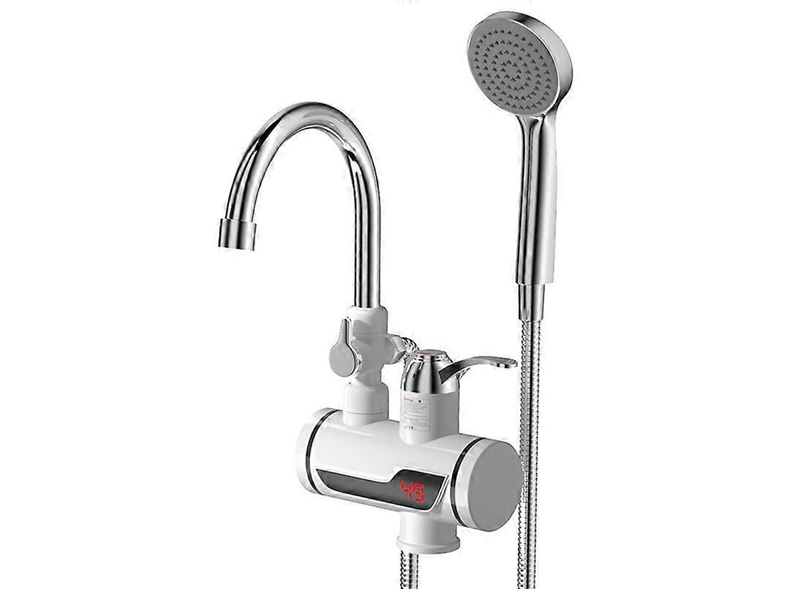 Grifo eléctrico de agua caliente Onlike con entrada de encimera y pantalla LCD, 3 kW 3000 W