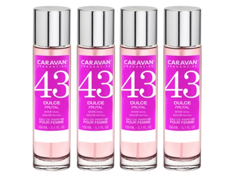4x Perfume de Mujer Nº43 150ml CARAVAN