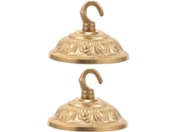 Rosetón De Techo Metálico Con Gancho De Cobre Macizo Y Placa De Cubierta Colgante.