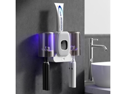 Suporte Branco C/ Desinfetante Uv e Dispensador Pasta P/ Casais e Bebês ZYBLSSBB