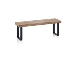 Banco Loft Roble Honey - Negro 120 x 47 x 34 cm