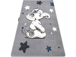 Alfombra DYWANY LUSZCZOW Petit Elephant (Gris - 180 x 270 cm - Polipropileno)