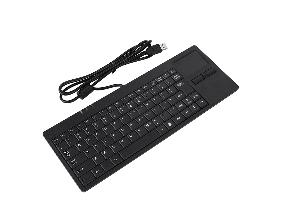 Teclado Usb Con Panel Táctil, Puerto Hub, 86 Teclas, Silencioso, Ultrafino Para Portátiles Y Ordenadores De Sobremesa.