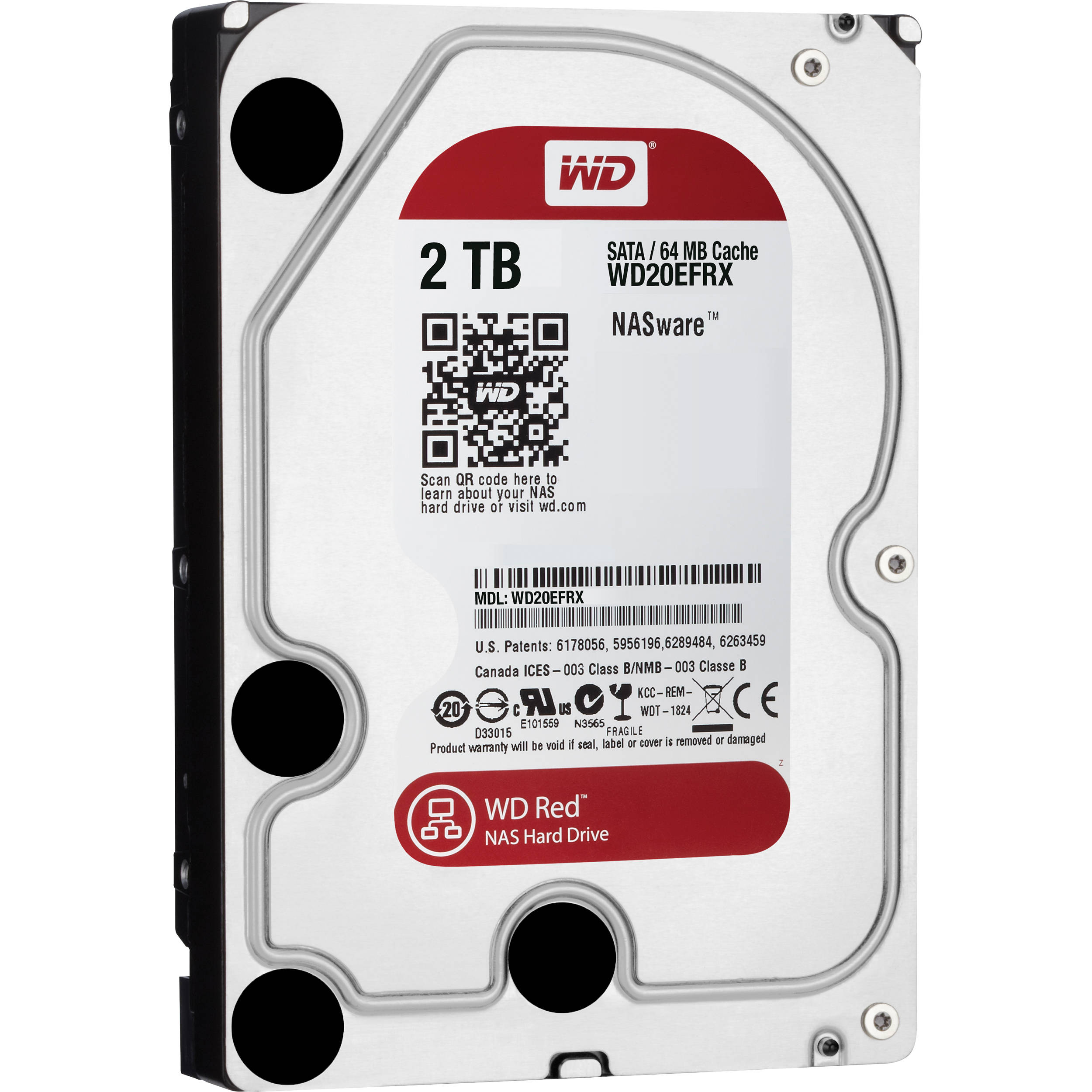 Disco HDD Interno WESTERN DIGITAL WD40EFRX (4 TB - SATA - 5400 RPM)