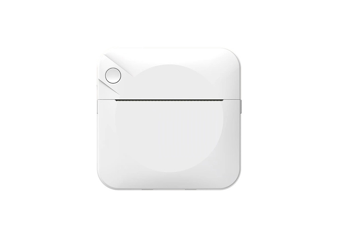 Mini impresora portátil Bluetooth Sfushos para fotos escolares y errores (blanca, 1 rollo incluido)