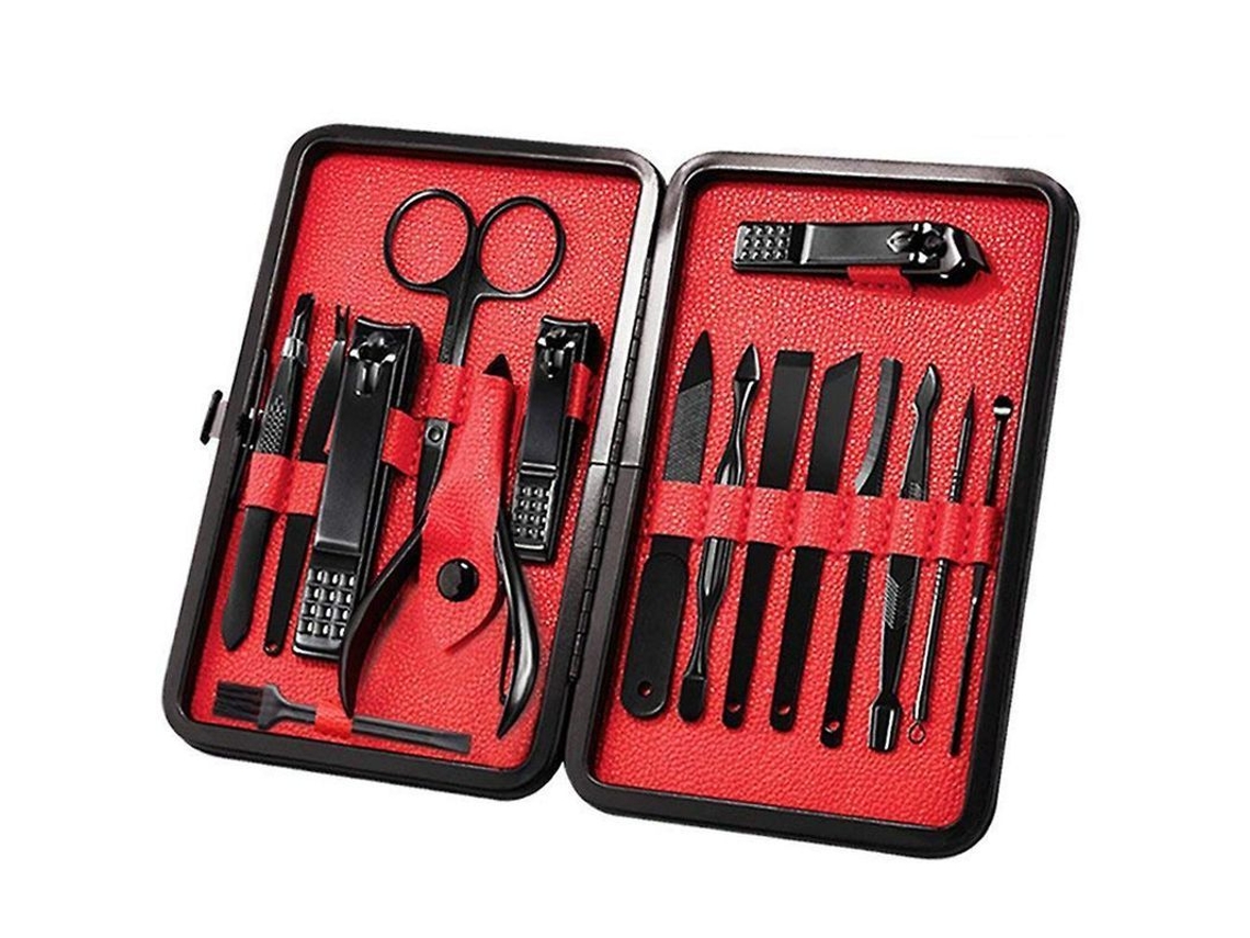 Kit Profesional 15 En 1 Para Manicura Y Pedicura, Acero Inoxidable, Portátil, Regalo Ideal.