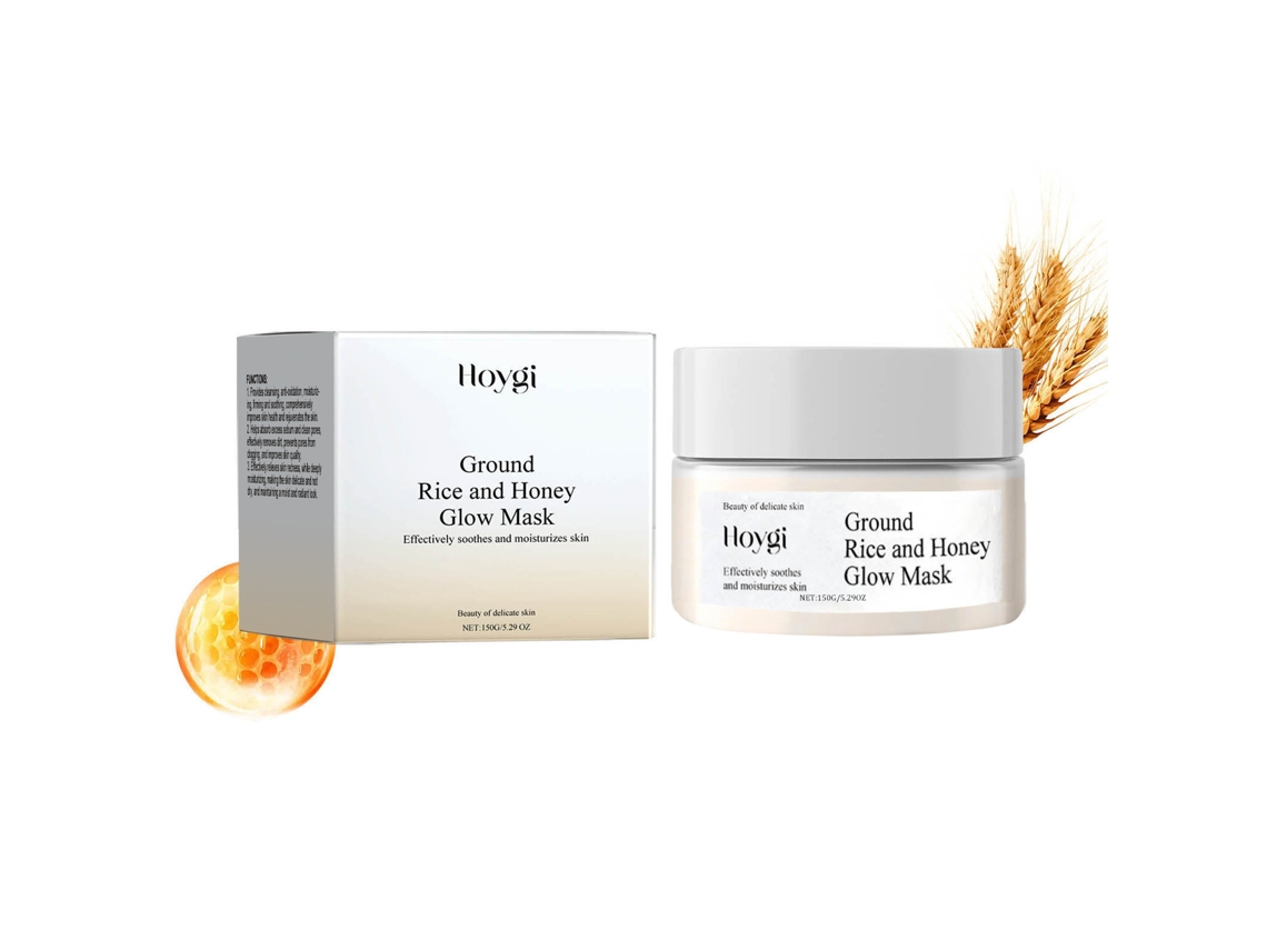 Mascarilla facial hidratante de arroz y miel