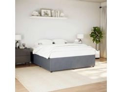 Estructura De Cama Sin Colchón Terciopelo Gris Oscuro 180x200cm