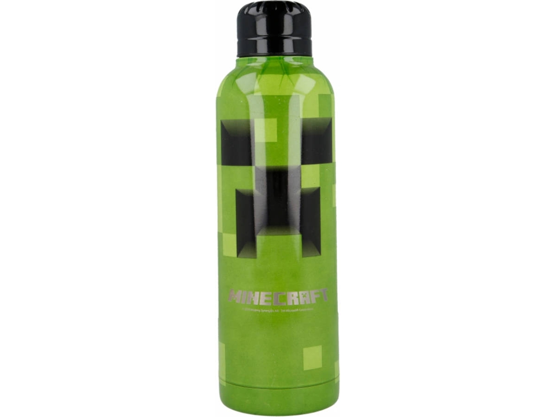 Termo MINECRAFT (Verde - Acero Inoxidable)