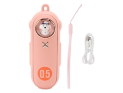Batería Externa Con Calentador De Manos De 5000 Mah, 4 Velocidades, Abs, Portátil, Incluye Cordón Rosa.
