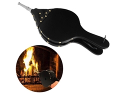 Soplador De Leña Manual Para Estufa, Barbacoa Y Camping Con Diseño Rústico (plateado)