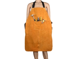 Delantal De Cuero Para Soldadura 1 Unidad, Resistente Al Calor Y Llama, Ropa De Protección Para Herrero