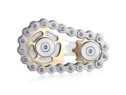 Cadena EDC Juguetes Engranajes para novedad Juguete Tamaño de bolsillo Fidget Spinner para la ansiedad Aliviar el aburrimiento TDAH Autismo-Oro JEDBESETZT