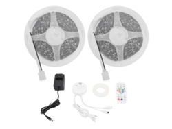 Tira De Led Rgb De 15 M Con Control Por Aplicación Bluetooth Y Mando A Distancia Para Iluminación Interior Y Música.
