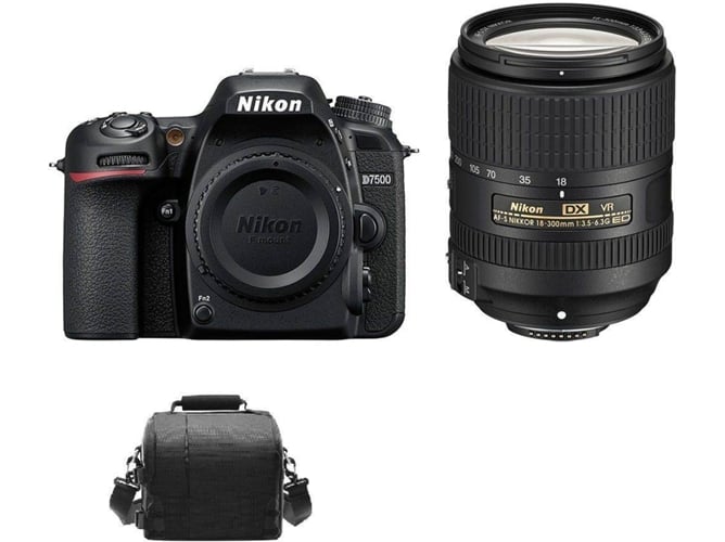 Kit Cámara Réflex NIKON D7500 + AF-S 18-300mm F3.5-6.3G ED VR DX