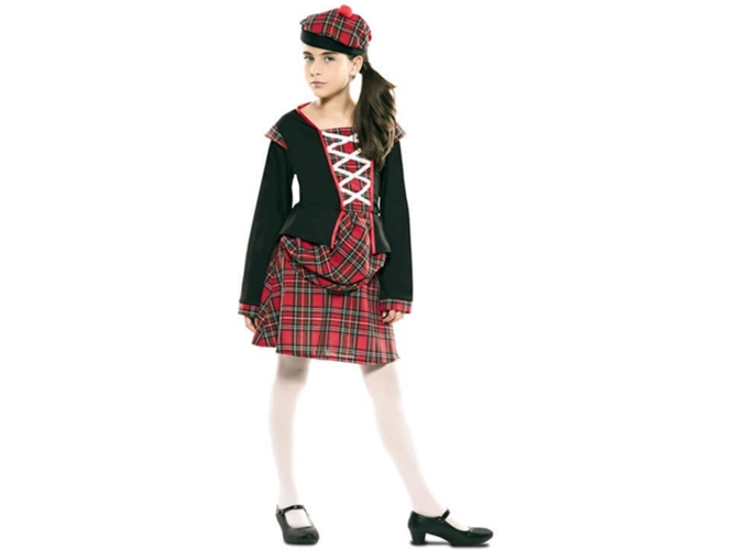 Disfraz de Niña DISFRAZZES Escocesa (Talla: 10 a 12 años)