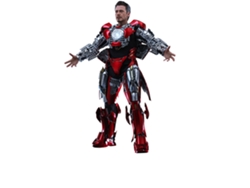 Figura Hot Toys MMS718B - Marvel Comics - Iron Man - Tony Stark Mark 7 Suit Up Version Bonus Accessory