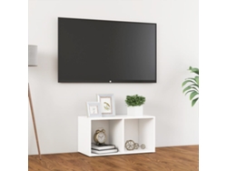 Mueble de Armario Tv 72X35X36,5 Cm Contrachapado Blanco