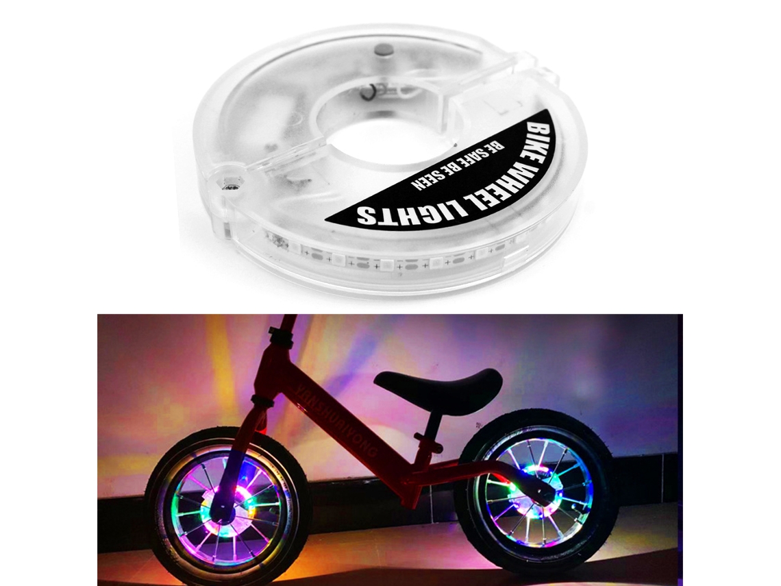 Luces para ruedas de bicicleta sensibles a la luz, recargables por USB