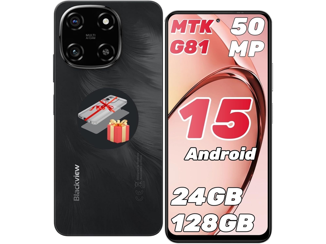 Smartphone BLACKVIEW COLOR 6 (6.67'' - 24 GB - 128 GB - Negro)