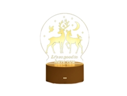 Luz Noturna Led - Shuanglu - Usb De Cor Única (Luz Quente) JEIIBRZUI