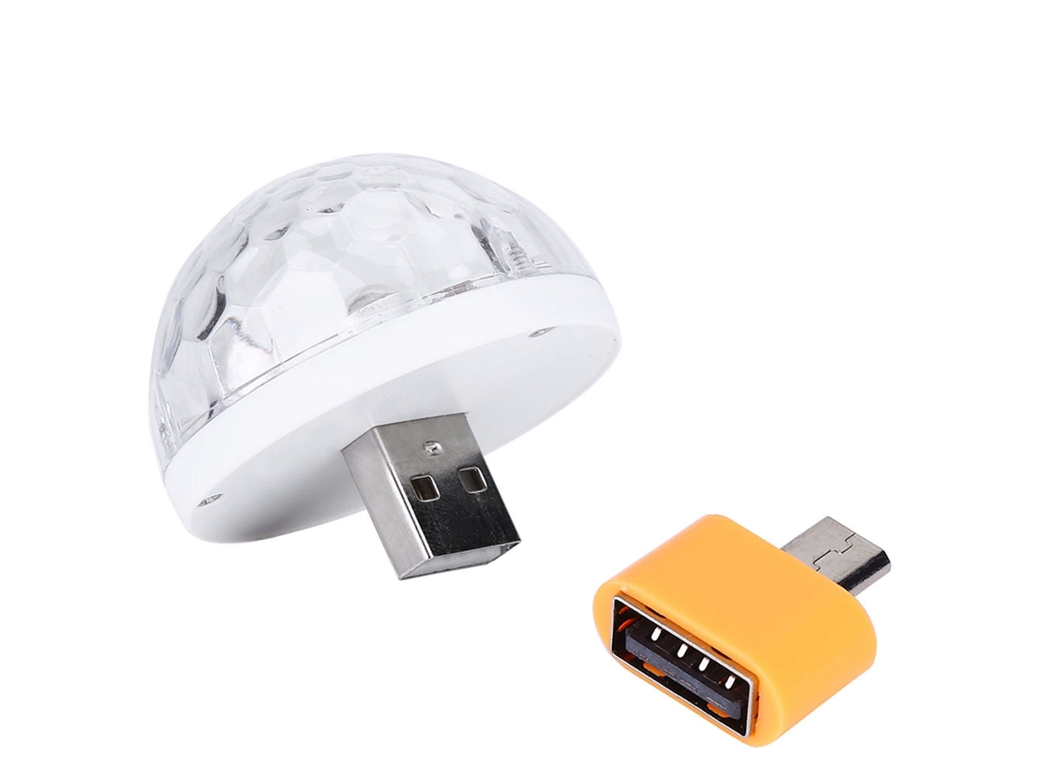 Mini Luz Led Rgbw Usb De 5v Y 5w Para Fiestas Con Adaptador Para Teléfonos Android, Luz Led Para Escenarios.