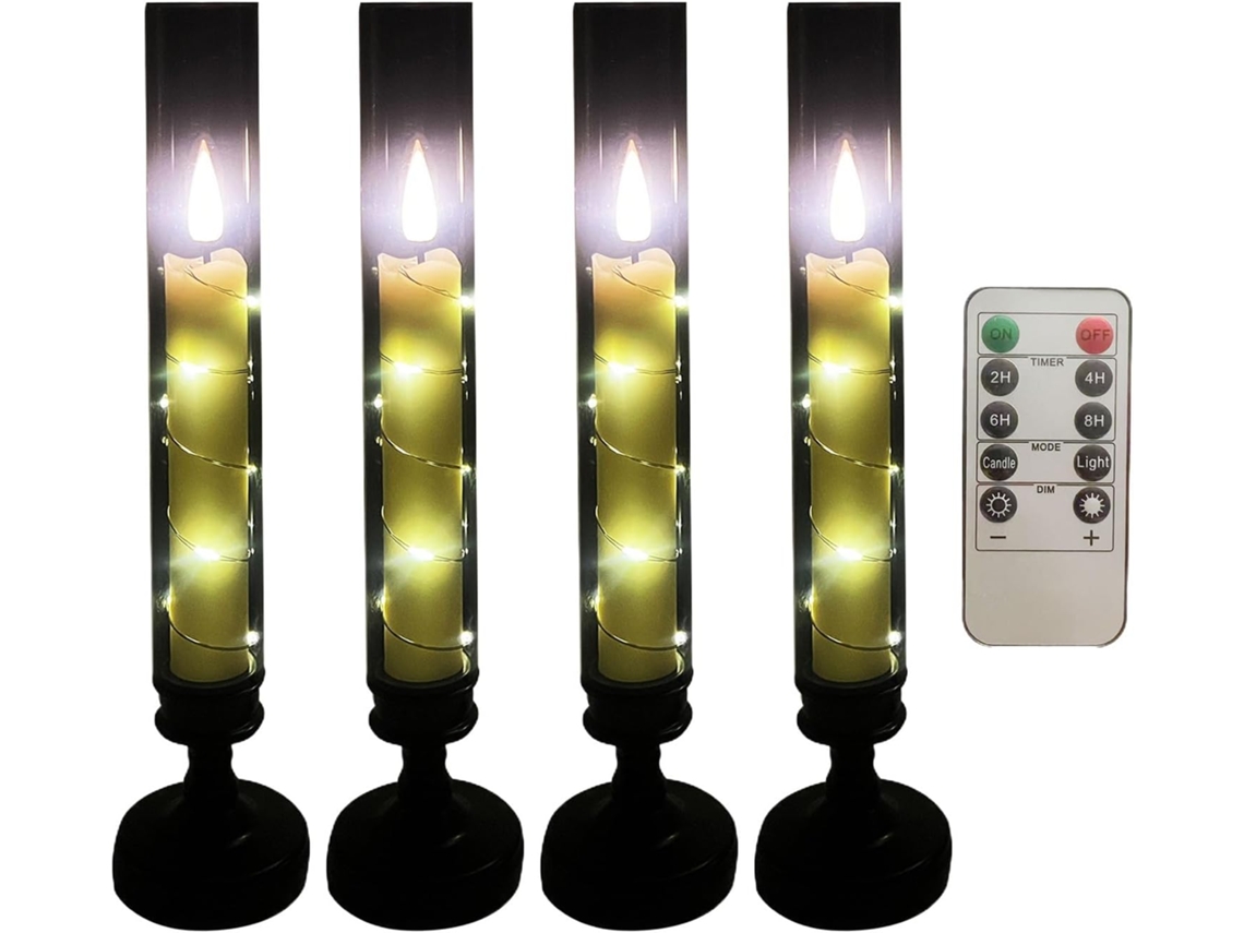 Bougies Led Vacillantes Sans Flamme | Lumières Dansantes Eléctricas Avec Télécommande Lumière Da Gokoco
