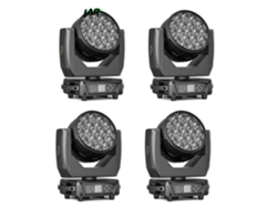 Luz móvil, mezcla de colores RGBW, control DMX, color negro, enchufe UE OEM