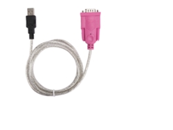 Convertidor De Cable De Puerto Serial Usb 2.0 Para Rs232 Db9 Macho Universal 1,5 Metros Luz Dourada
