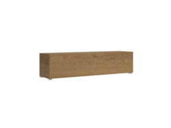 Base abatible montada en el suelo, ancho 173,6 cm, alto 40 cm, profundidad 39,2 cm, con patas en roble natural Itamoby