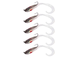 5 Cebos Artificiales Húmedos Con Anzuelo Para Pesca De Róbalo (so050-5)