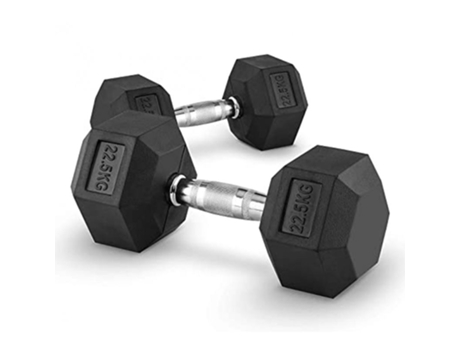 Mancuernas hexagonales de 22,5 kg BEHUMAX