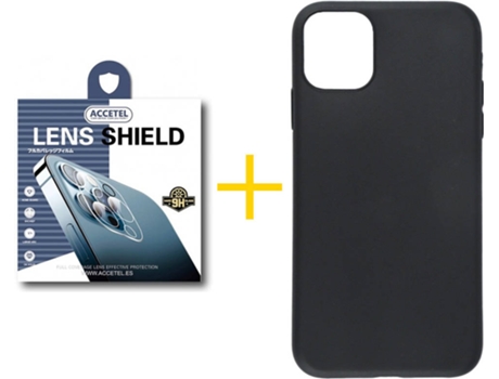 Carcasa + 1 Protector de Cámara para iPhone 12 Mini SKYHE Negro