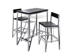 Mesa Alta Y Taburetes De Barra De Cocina