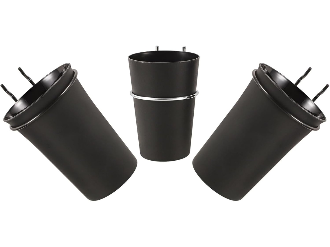 Vasos Organizadores Tableros Perforados 3 Piezas Negro