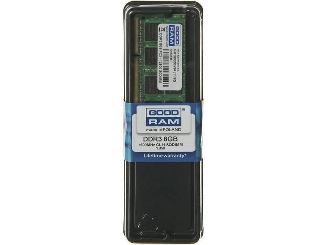 Memoria RAM DDR3 GOODRAM GR1600S3V64L11/8G (1 x 8 GB - 1600 MHz - CL 11)