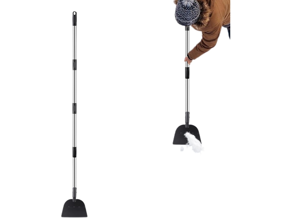 Pala Para Nieve Con Mango Largo - Raspador De Jardín Plano - Para Caminos,