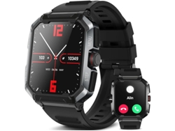 Reloj inteligente con pantalla táctil HD de 1,85", rastreador de actividad física y monitor de frecuencia cardíaca ideal para actividades diarias Yizhood