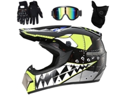 2026-casco De Cross Integral Para Moto, Bicicleta De Montaña Con Gafas, Guantes Y Cubrebocas
