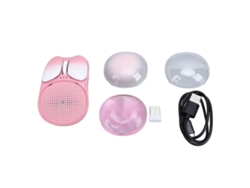 Baoj-2026rato Sem Fio Bluetooth 2.4g Modo Duplo Com Luz De Fundo Colorida, Indicador De Carga E Modo De Suspensão 300mah