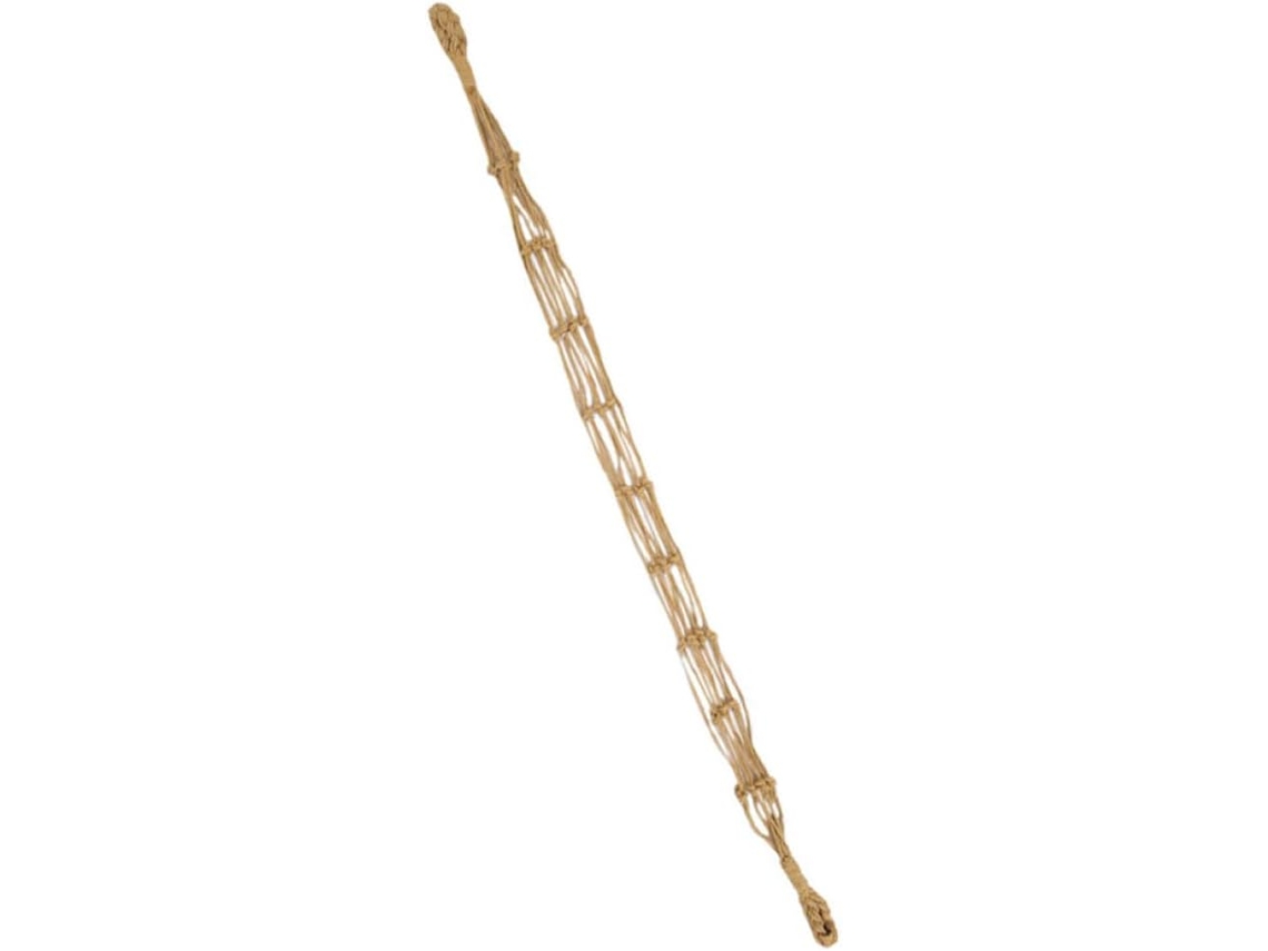 Cesta Colgante Libros Algodón Trenzado Marrón Cuerda Resistente Diseño Montaje Pared Almacenamiento Práctico
