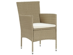 Maison Exclusive - Sillas De Jardín 2 Unidades Ratán Sintético Beige