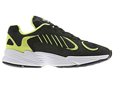 Zapatillas Deportivas ADIDAS Yung1 Hombre (Negro, amarelo, Blanco - Material Sintético - 38)