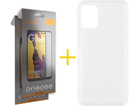 Kit Funda + Protector de Pantalla Xiaomi Mi 10 Lite ACCETEL Cristal Templado 8636 Transparente