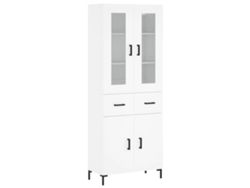 Maison Exclusive - Aparador Alto Madera Contrachapada Blanco 69,5x34x180 Cm