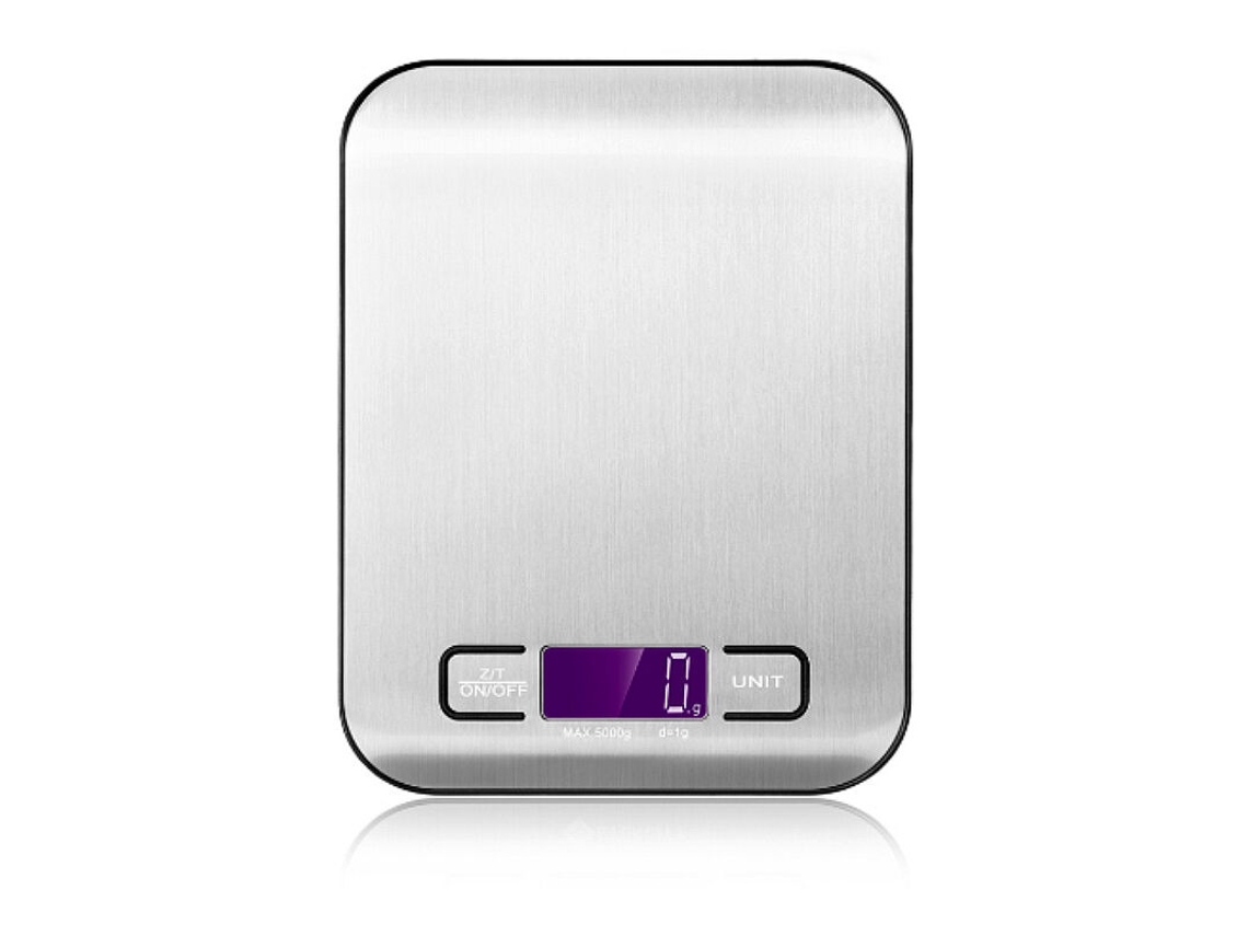 Báscula digital profesional para alimentos, plataforma de acero inoxidable que garantiza una fácil limpieza, sensores de alta precisión para medir diversos
